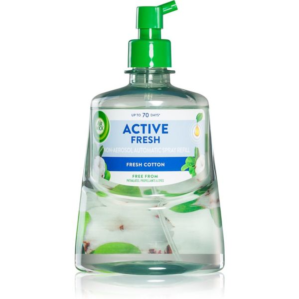 Air Wick Air Wick Active Fresh Fresh Cotton osvežilec zraka nadomestno polnilo 228 ml