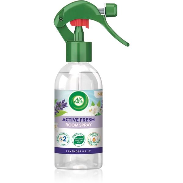 Air Wick Air Wick Active Fresh Spray Lavender & Lily pršilo za dom z vonjem sivke 237 ml