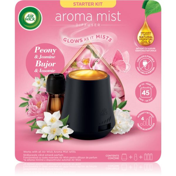 Air Wick Air Wick Aroma Mist Peony & Jasmine aroma difuzor s polnilom + baterija 1 kos