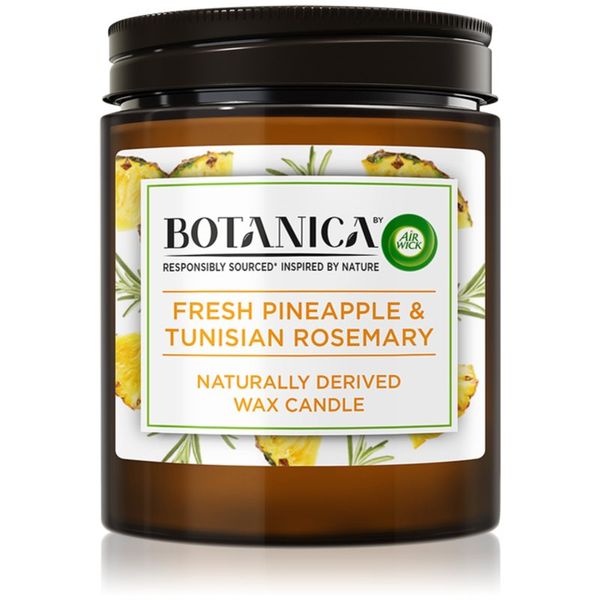 Air Wick Air Wick Botanica Fresh Pineapple & Tunisian Rosemary dišeča sveča 205 g