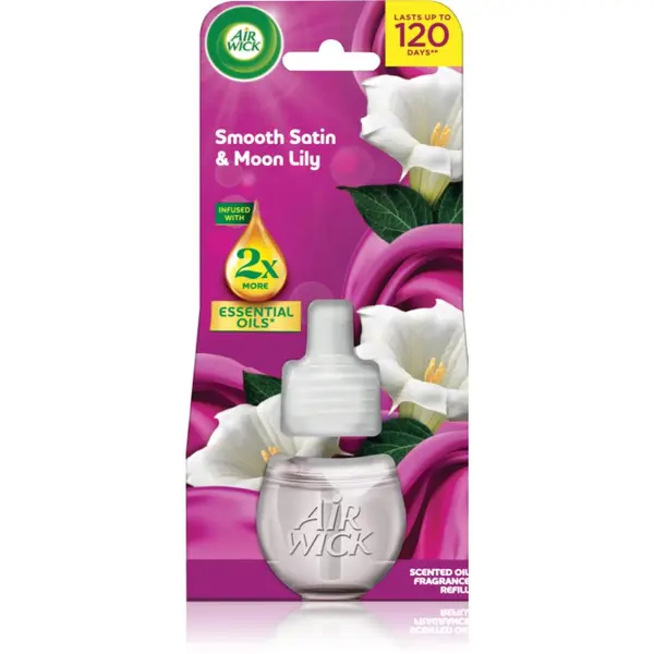 Air Wick Air Wick Essential Oils Smooth Satin & Moon Lily polnilo za aroma difuzor 19 ml