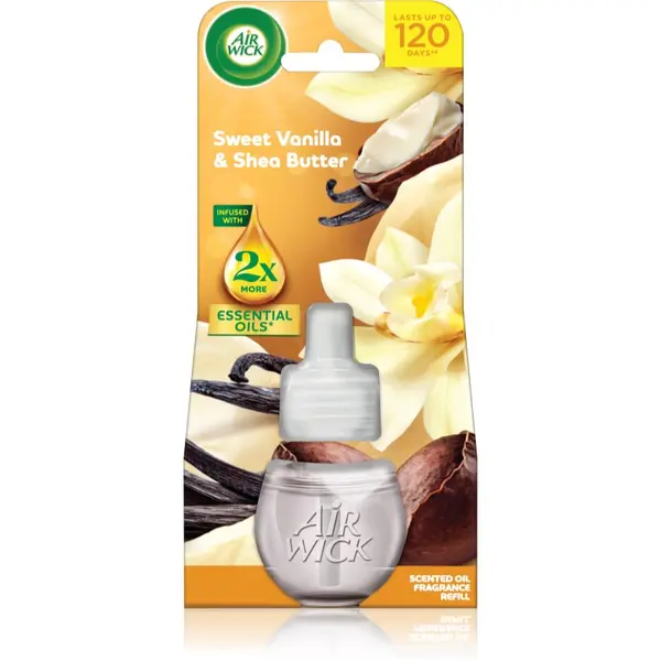 Air Wick Air Wick Essential Oils Sweet Vanilla & Shea Butter polnilo za aroma difuzor 19 ml