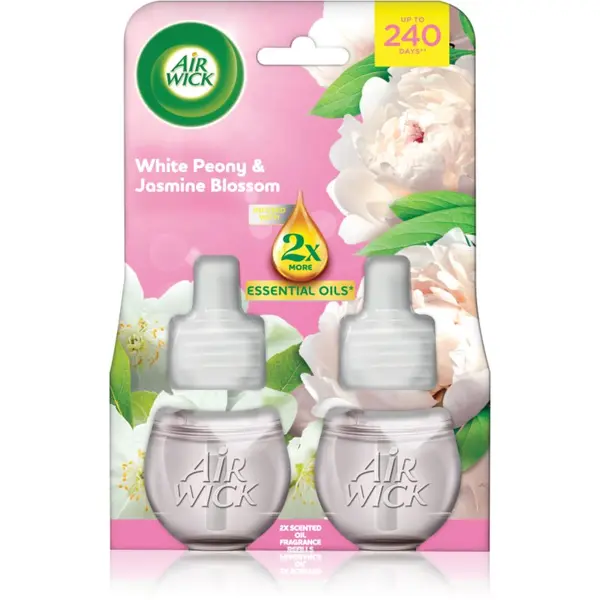 Air Wick Air Wick Essential Oils White Peony & Jasmine Blossom polnilo za aroma difuzor 2x19 ml