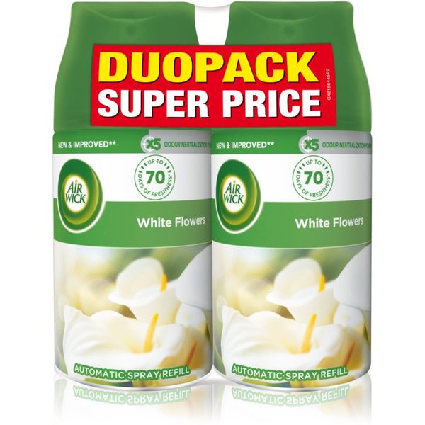 Air Wick Air Wick Freshmatic White Flowers osvežilec zraka nadomestno polnilo z vonjem DUO 2x250 ml