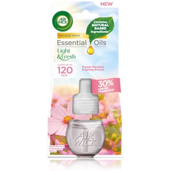Air Wick Air Wick Light & Fresh Flower Meadow & Spring Breeze nadomestno polnilo za aroma difuzor 19 ml