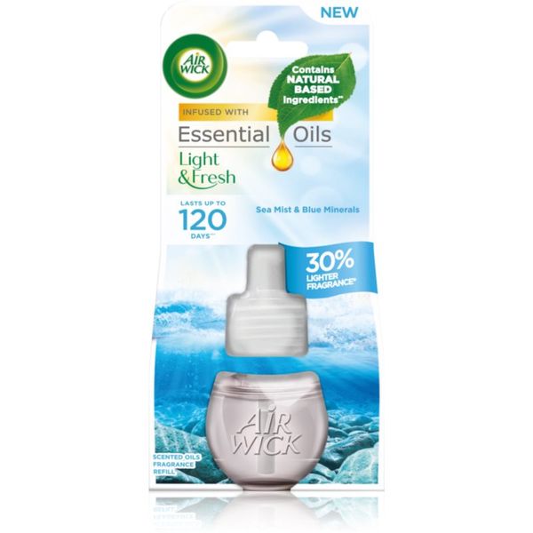 Air Wick Air Wick Light & Fresh Sea Mist & Blue Minerals nadomestno polnilo za aroma difuzor 19 ml