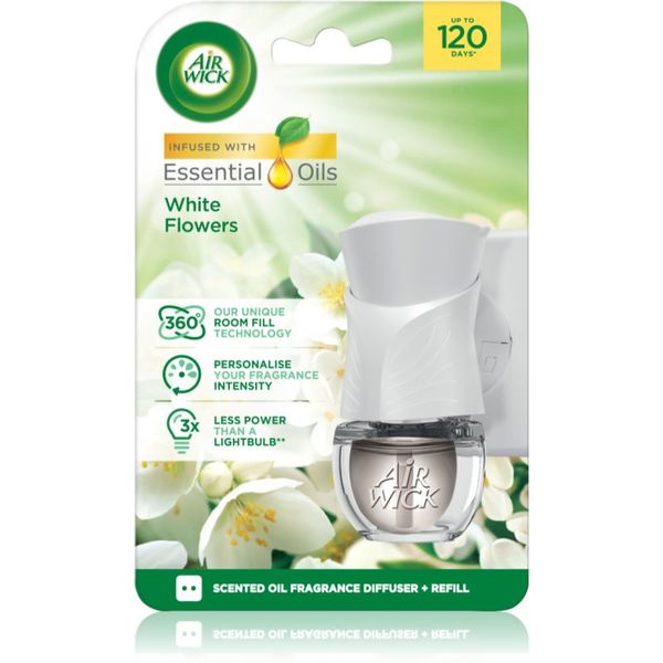 Air Wick Air Wick White Flowers Electric polnilo za aroma difuzor 19 ml