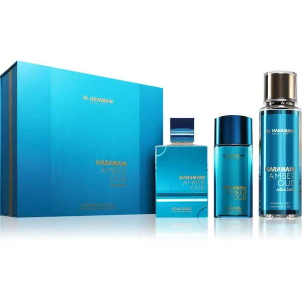 Al Haramain Al Haramain Amber Oud Aqua Dubai darilni set uniseks 1 kos