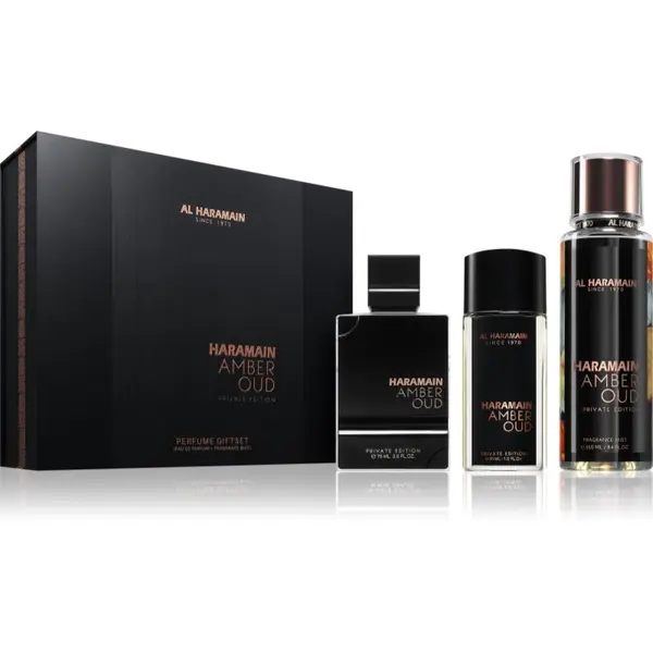 Al Haramain Al Haramain Amber Oud Private Edition darilni set uniseks 1 kos