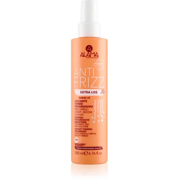 Alama Professional Alama Professional Anti Frizz Extra Liss gladilna kura za sijaj suhih in krhkih las 200 ml