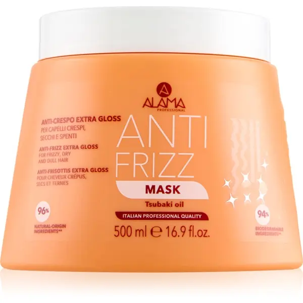 Alama Professional Alama Professional Anti Frizz Gloss Mask maska proti krepastim lasem 500 ml