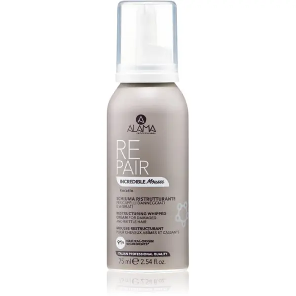 Alama Professional Alama Professional Repair Incredible Mousse pena za zdravljenje poškodovanih las 75 ml