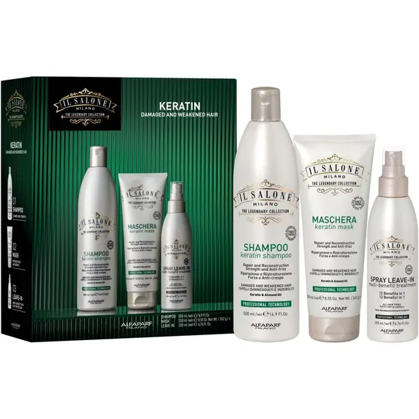 Alfaparf Milano Alfaparf Milano Il Salone Milano Keratin kit darilni set za poškodovane lase