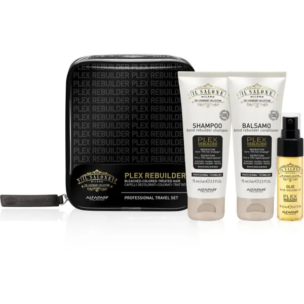 Alfaparf Milano Alfaparf Milano Il Salone Milano Plex Rebuilder Potovalni set za razbarvane, barvane in kemično obdelane lase