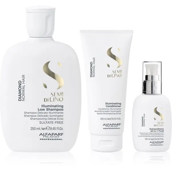 Alfaparf Milano Alfaparf Milano Semi di Lino Diamond Kit set za sijaj in mehkobo las