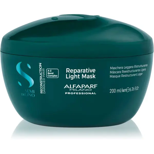 Alfaparf Milano Alfaparf Milano Semi di Lino Reconstruction Reparative Light Mask regeneracijska maska za poškodovane lase za tanke lase 200 ml