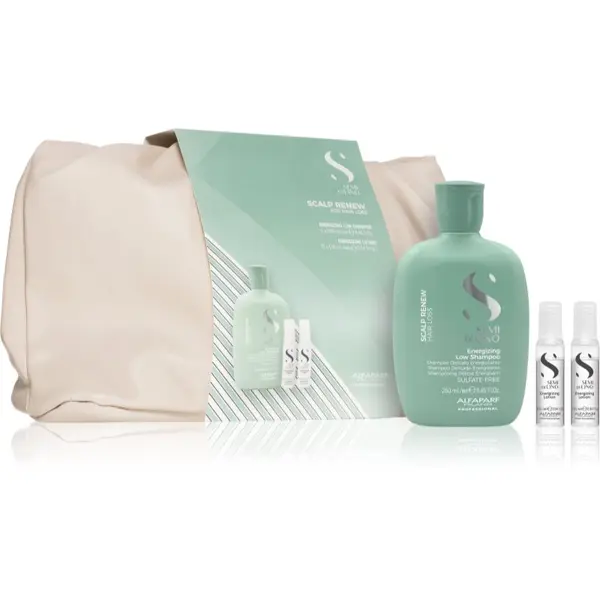 Alfaparf Milano Alfaparf Milano Semi Di Lino Scalp Renew Kit darilni set za tanke ali redke lase