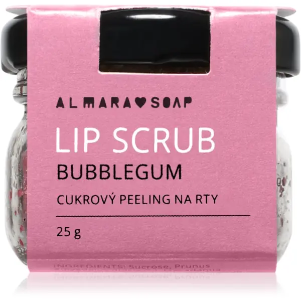 Almara Soap Almara Soap Lip Scrub sladkorni piling za ustnice Bubblegum 25 g