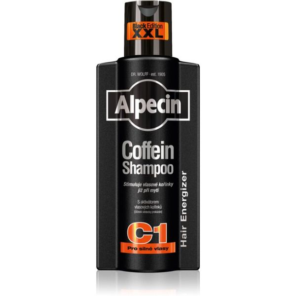 Alpecin Alpecin Coffein Shampoo C1 Black Edition šampon s kofeinom za moške za spodbujanje rasti las 375 ml
