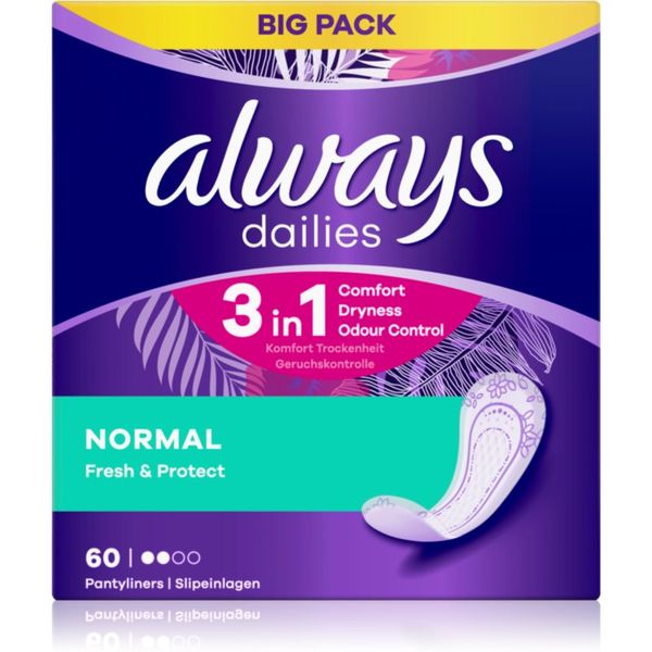 Always Always Dailies Normal Fresh & Protect dnevni vložki 60 kos