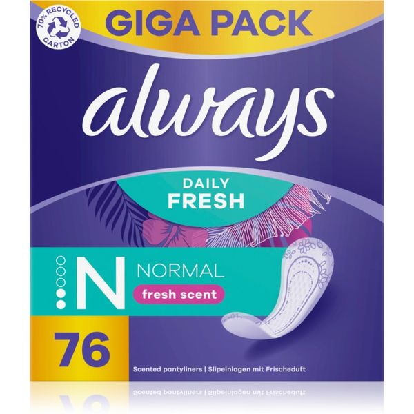 Always Always Daily Fresh Normal dnevni vložki odišavljen 76 kos