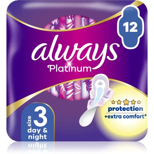 Always Always Platinum Night Size 3 vložki za noč 12 kos