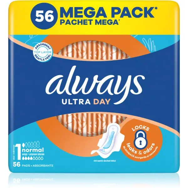 Always Always Ultra Normal Size 1 vložki s krilci 56 kos
