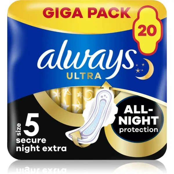 Always Always Ultra Secure Night Extra vložki 20 kos