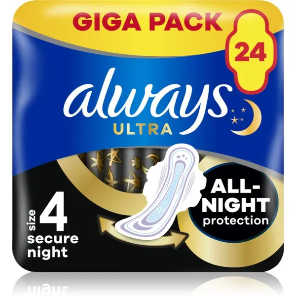 Always Always Ultra Secure Night vložki 24 kos