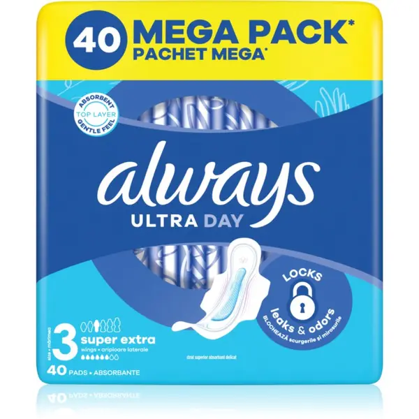 Always Always Ultra Super Extra Size 3 vložki s krilci 40 kos