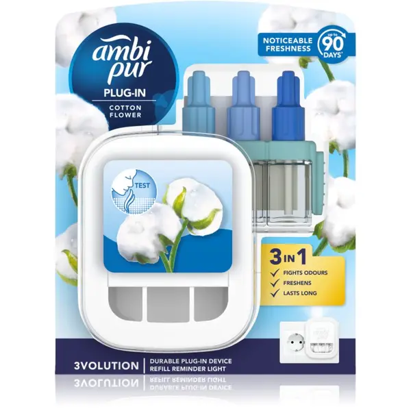 AmbiPur AmbiPur 3volution Cotton Flower električni osvežilec zraka s polnilom 20 ml