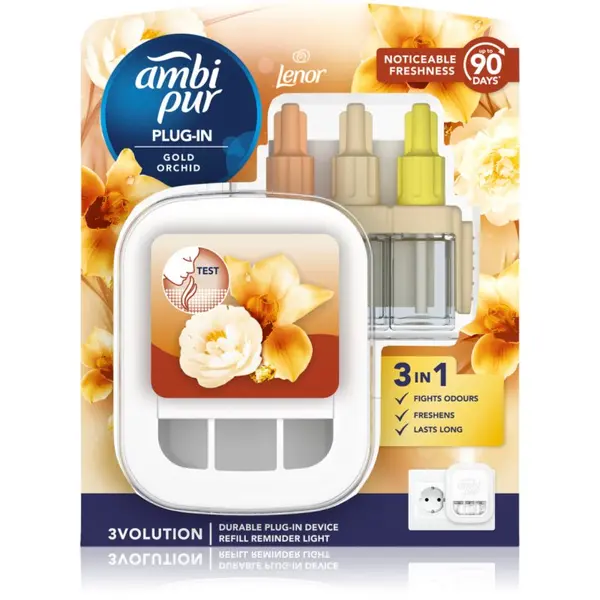 AmbiPur AmbiPur 3volution Gold Orchid električni osvežilec zraka s polnilom 20 ml
