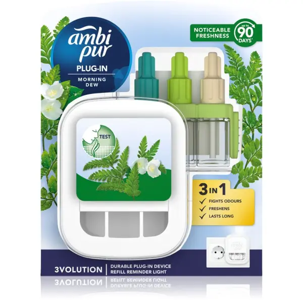 AmbiPur AmbiPur 3volution Morning Dew električni osvežilec zraka s polnilom 20 ml