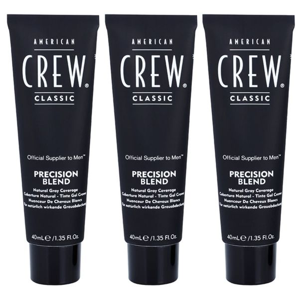 American Crew American Crew Classic Precision Blend barva za lase za sive lase odtenek 7-8 Light 3x40 ml