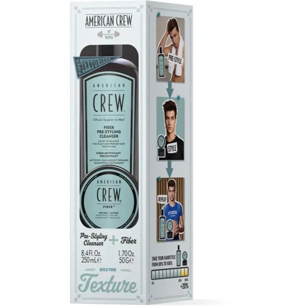 American Crew American Crew Fiber Duo - Giftset darilni set za lase za moške 1 kos