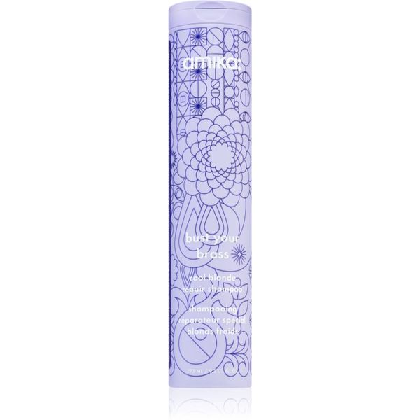 amika amika Bust Your Brass Cool Blonde vijoličen toniran šampon za blond in sive lase 275 ml