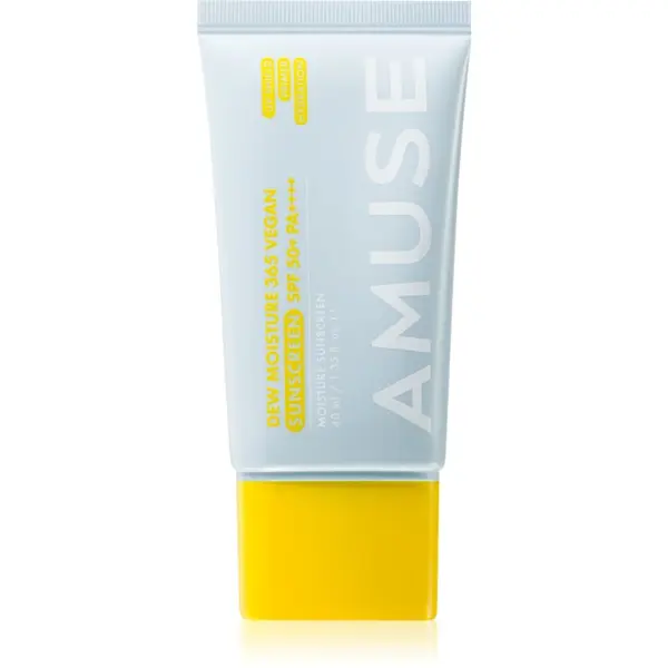 AMUSE AMUSE Dew Moisture 365 Vegan Sunscreen fluid za sončenje za obraz z vlažilnim učinkom 40 ml