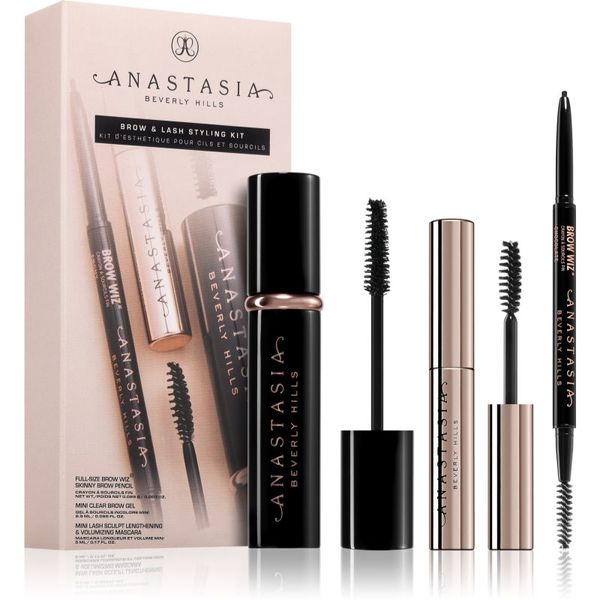 Anastasia Beverly Hills Anastasia Beverly Hills Brow & Lash Styling Kit darilni set za oči in obrvi odtenek Dark Brown