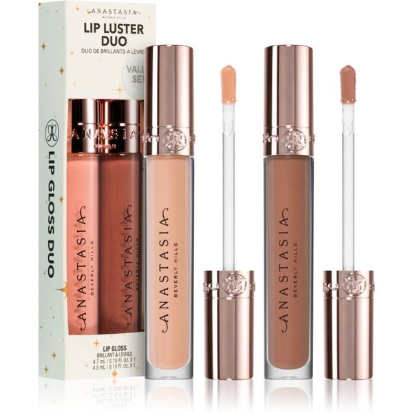 Anastasia Beverly Hills Anastasia Beverly Hills Lip Luster Duo set sijajev za ustnice Guava & Deep Taupe odtenek