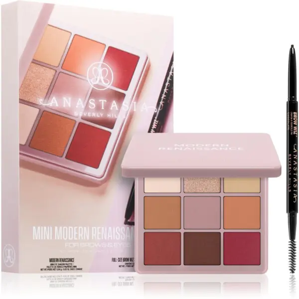 Anastasia Beverly Hills Anastasia Beverly Hills Mini Modern Renaissance Set darilni set za oči in obrvi odtenek Dark Brown Pencil