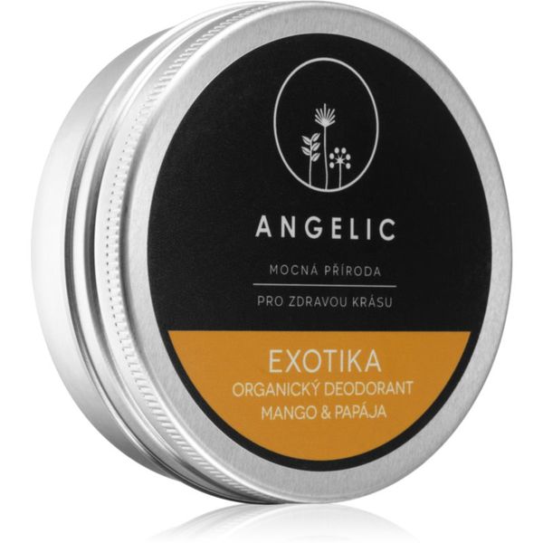 Angelic Angelic Organic deodorant "Exotica" Mango & Papaya kremasti dezodorant v BIO kakovosti 50 ml