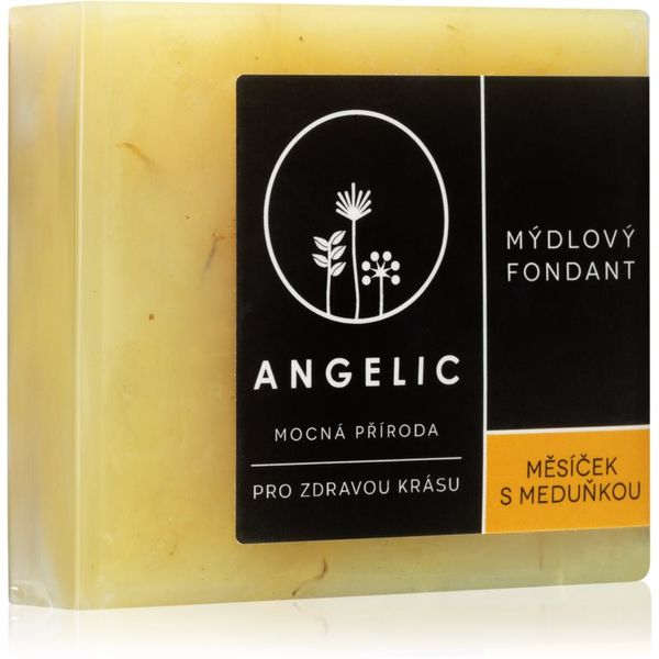 Angelic Angelic Soap fondant Calendula & Lemon balm ekstra nežno naravno milo 105 g