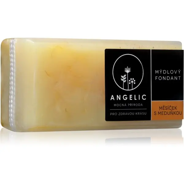 Angelic Angelic Soap fondant Měsíček s meduňkou ekstra nežno naravno milo 200 g