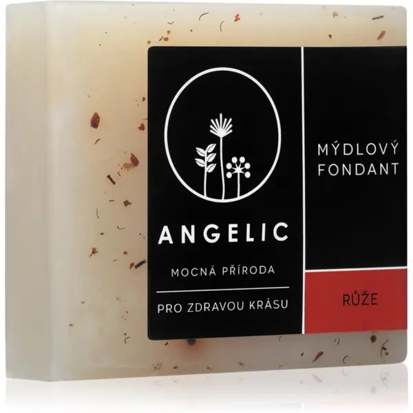 Angelic Angelic Soap fondant Růže ekstra nežno naravno milo 105 g