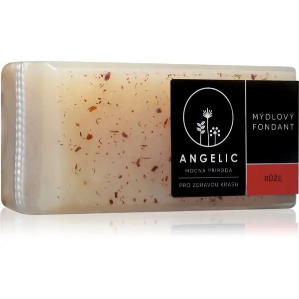 Angelic Angelic Soap fondant Růže ekstra nežno naravno milo 200 g