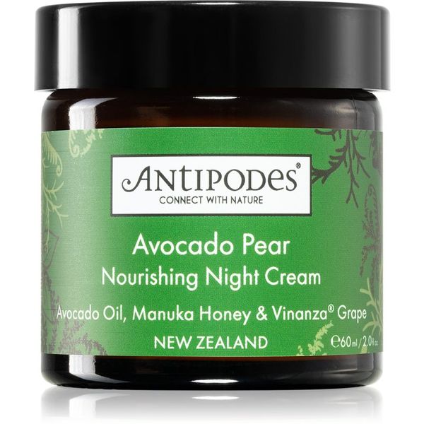 Antipodes Antipodes Avocado Pear Nourishing Night Cream nočna hranilna krema za obraz 60 ml