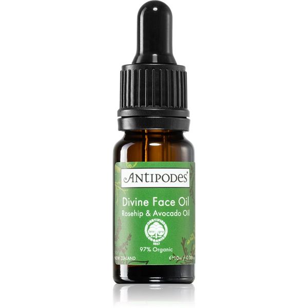 Antipodes Antipodes Divine Face Oil Rosehip & Avocado Oil zaščitni serum proti prvim znakom staranja kože 10 ml