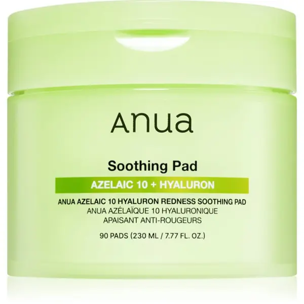 Anua Anua Azelaic Acid 10 Hyaluron Redness Soothing Pad pomirjajoče blazinice proti rdečici na obrazu 90 kos