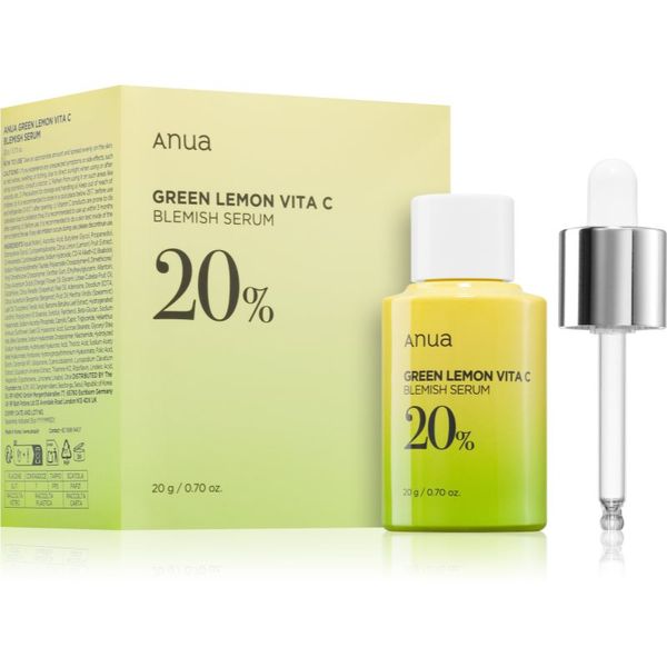 Anua Anua Green Lemon Vita C Blemish Serum Mask revitalizacijska tekstilna maska proti gubam 25 ml