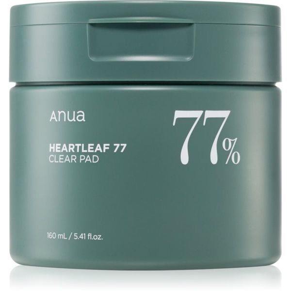 Anua Anua Heartleaf 77% Toner Pad eksfoliacijske čistilne blazinice proti črnim pikicam 70 kos